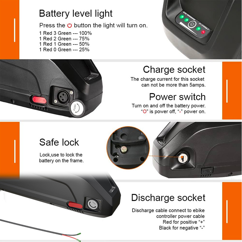 Electric Bike Conversion Kit with Battery 26''27.5 29 700C 48V 500/2000W Rear Brushless Hub Motor