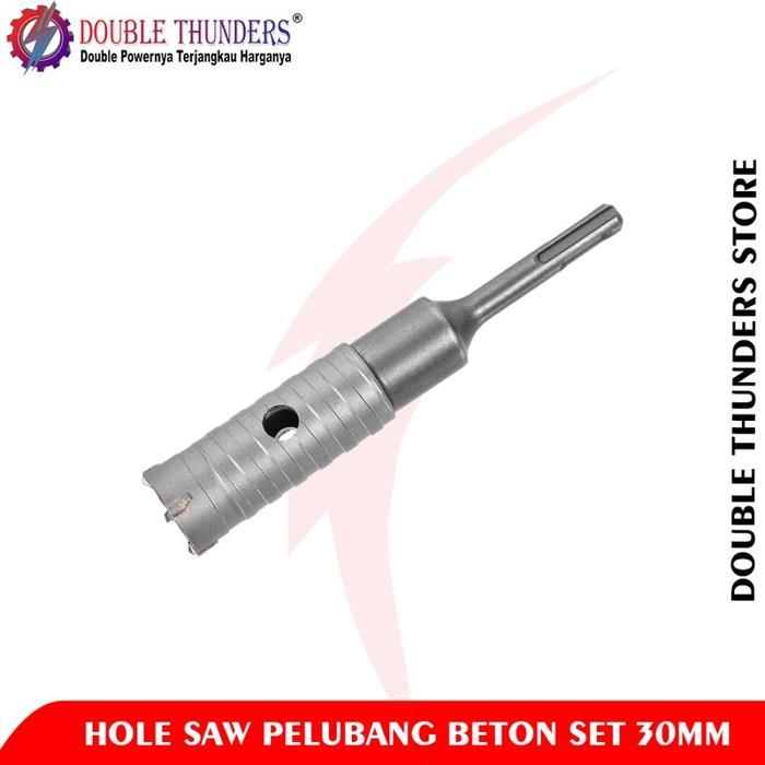 Double Thunders Hole Saw Beton Set 30MM Hole Saw Pelubang Beton Set