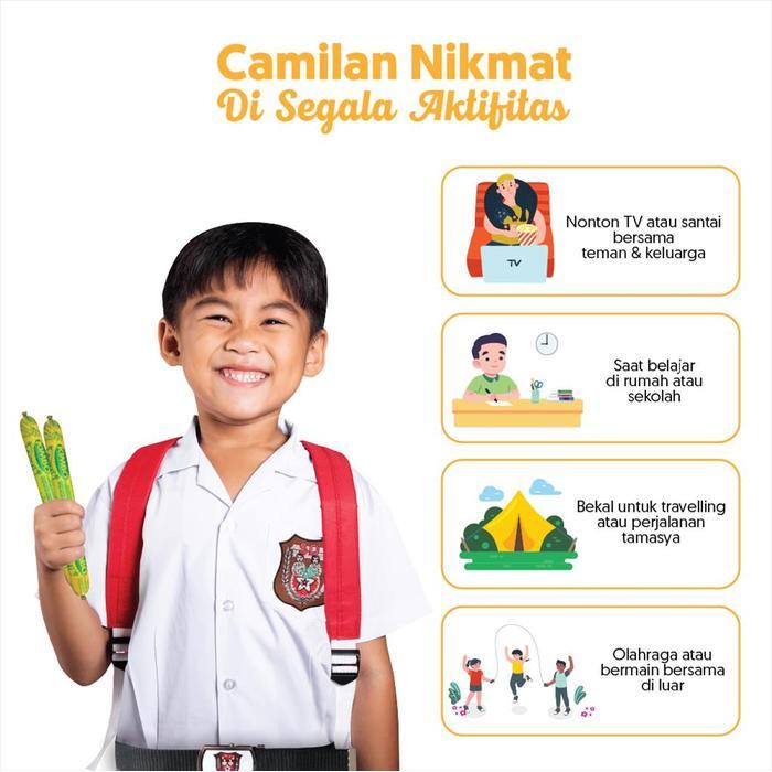 Kimbo Reddi Sosis Ikan Rasa Otak-Otak Toples Triple Pack