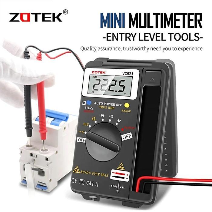 Terlaris MULTITESTER DIGITAL ZOTEK VC921 ORIGINAL / AVOMETER DIGITAL ZOTEK VC921 SALE