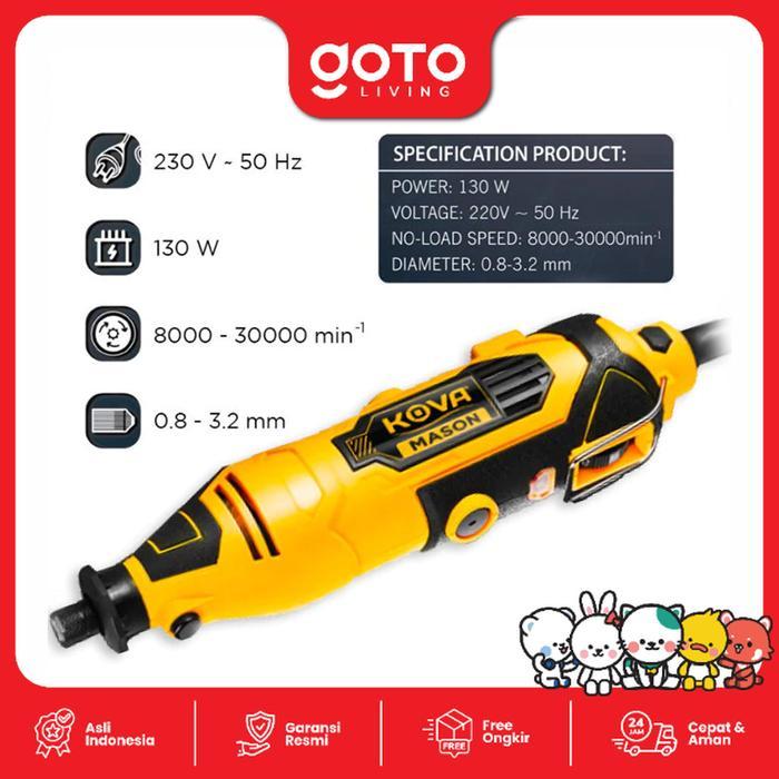 KOVA MASON MINI DIE GRINDER TUNER SET 40 PCS GERINDA BOR MINI