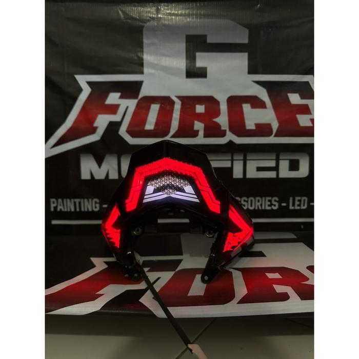 Stoplamp Lampu Belakang Vario 125 Old Kzr V2 Custom Lazy Led Rgb Remote Sen Running Pnp