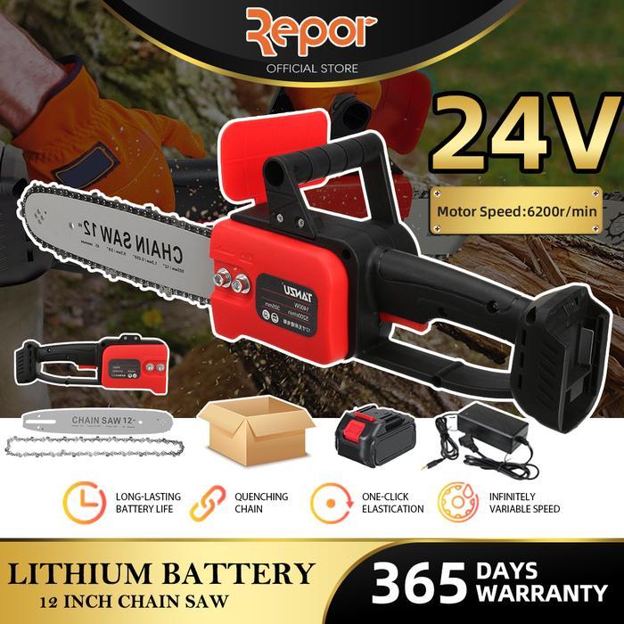 Orion Modern - 12'' Mesin Gergaji Kayu Chainsaw Mini Mesin Gerinda Komplit Chain Saw