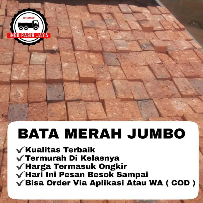 BATU BATA MERAH JUMBO TEBAL 5 CM/ ONGKIR