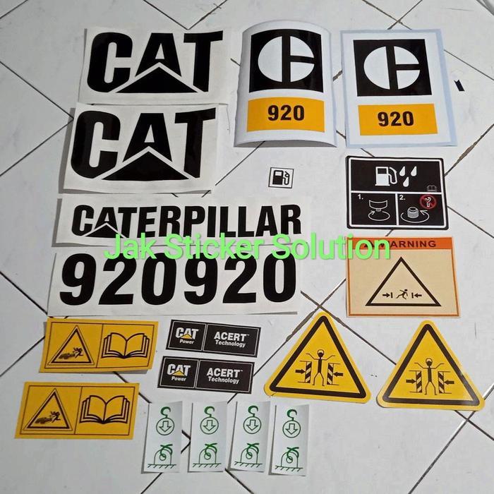 Stiker Cat 920-1 Sticker Wheel Loader Caterpillar