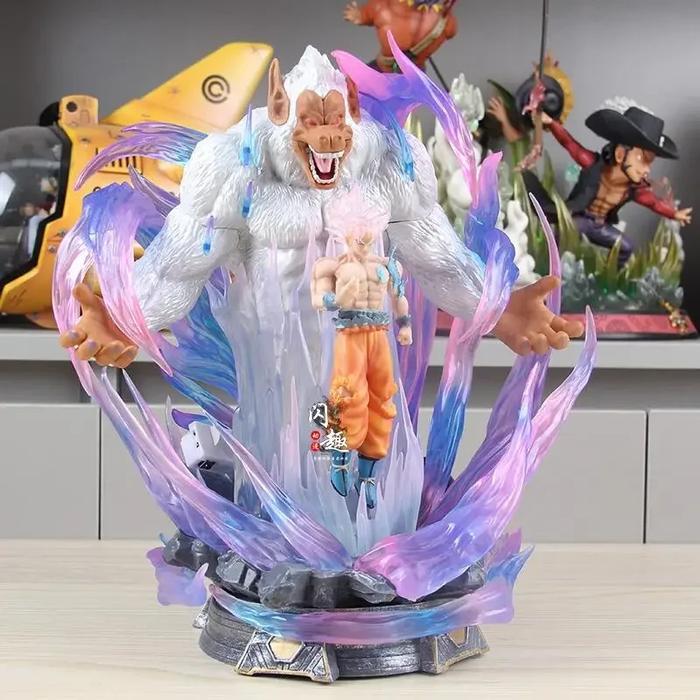 Action Figure Goku Ultra Instinct Oozaru White Great Ape Pvc Recast Hot 0326