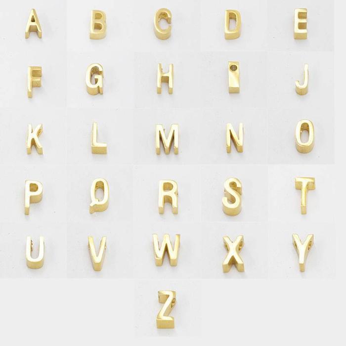 Nats Living: Liontin Titanium Tambahan 3D huruf dan simbol, anti karat