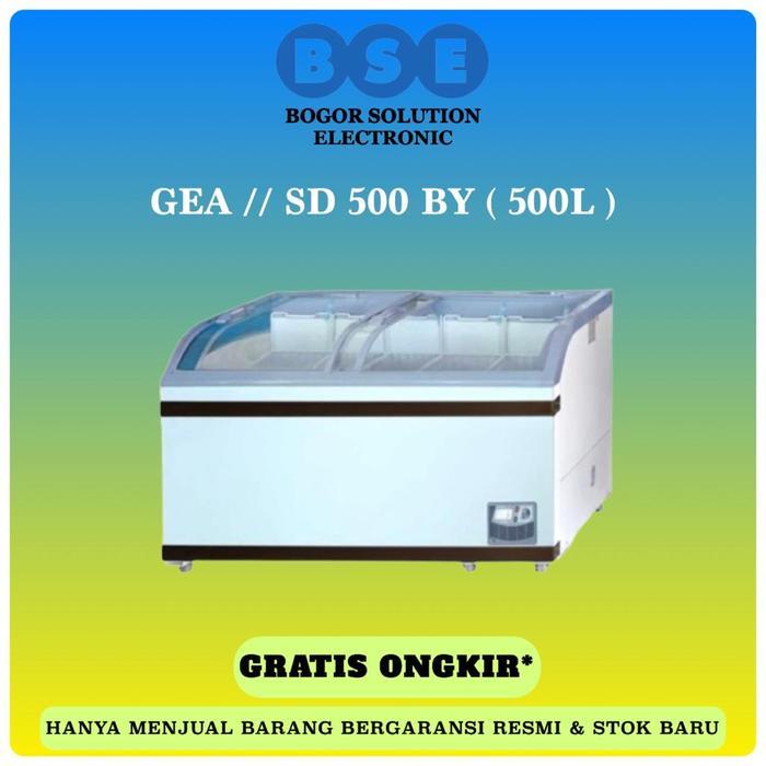 Freezer Sliding Curve Glass GEA 500 Liter SD-500-BY GEA SD500BY 500L