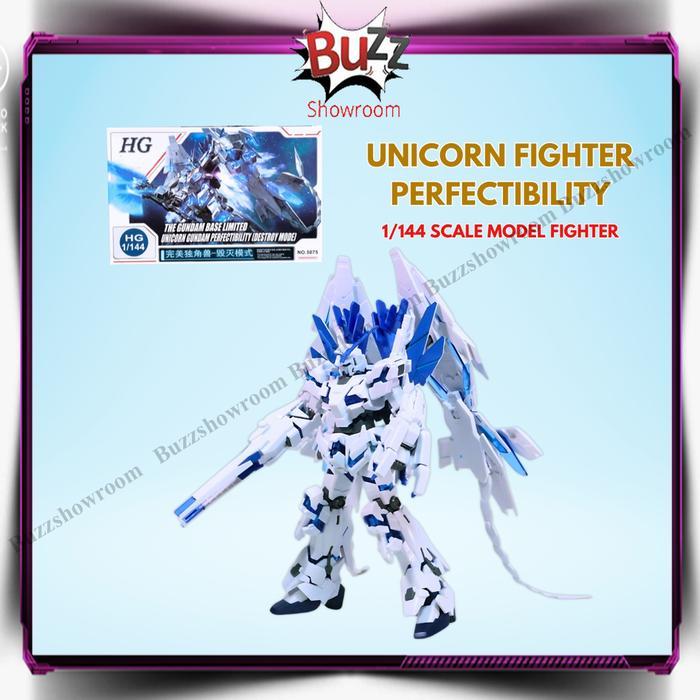 Ready Unicorn Fighter Perfectibility HG 1/144 Deformation Figure Mainan Robot Gundam Destroy Mode