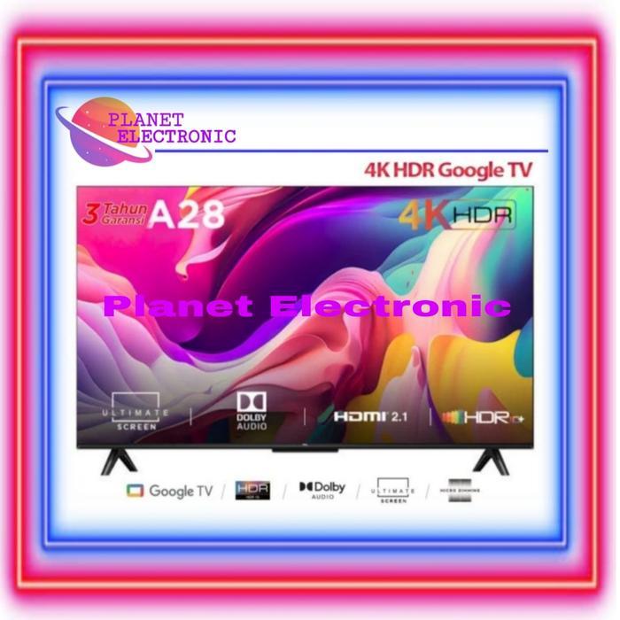 TCL SMART 55A28 ANDROID GOOGLE TV 4K UHD HDR10 55 INCH