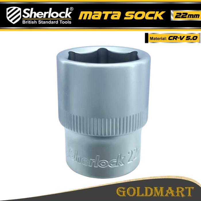Kunci Shock 22mm / Sherlock Mata Sok 1/2 Inch