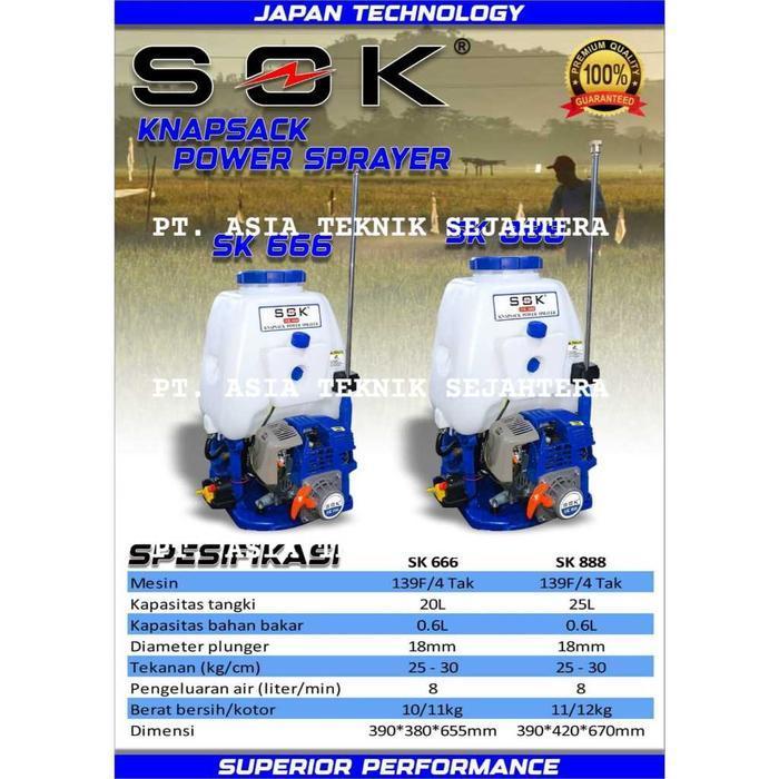 KNAPSACK MESIN POWER SPRAYER 4 TAK 20 LITER MESIN SEMPROT HAMA