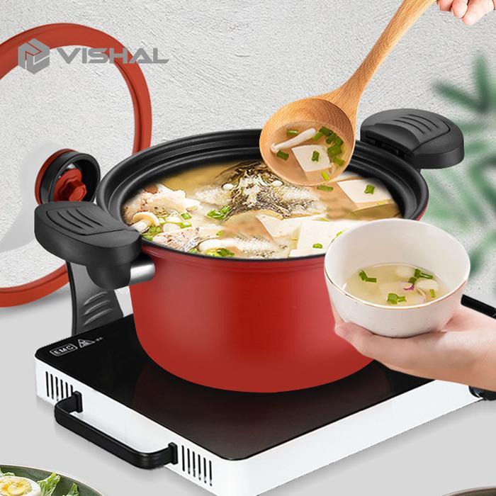 Panci Presto Subron 3.5 Liter Teflon Pressure Cooker Totipotent Micro Pressure Cooker Pot 2L Daging