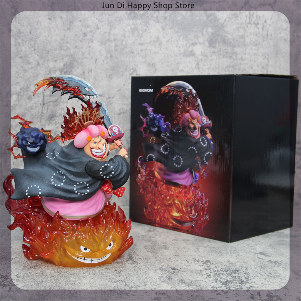 26cm One Piece Four Emperor Big Mom Charlotte Linlin Anime Figure Figures Models Gk Statue Models