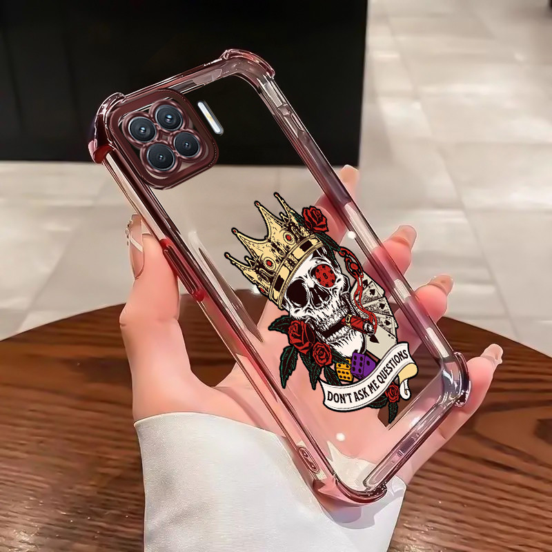 Casing Hp Untuk OPPO A93 F17 Pro OPPO Reno 4F Reno 4 Lite Case Casing HP Softcase Ponsel Anti-sidik 