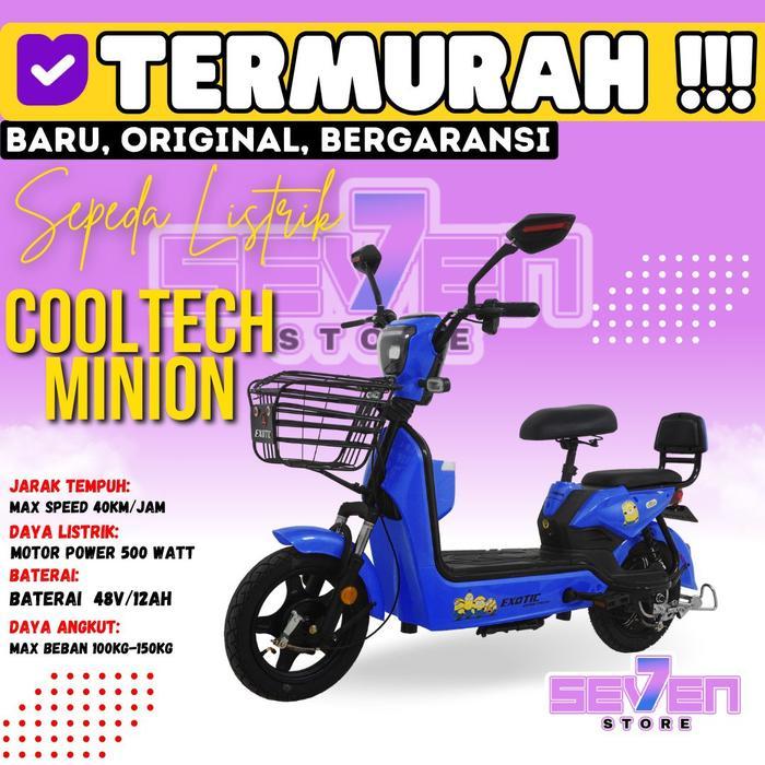 Termurah Sepeda Listrik Motor Listrik Exotic Cooltech Minion Pacific