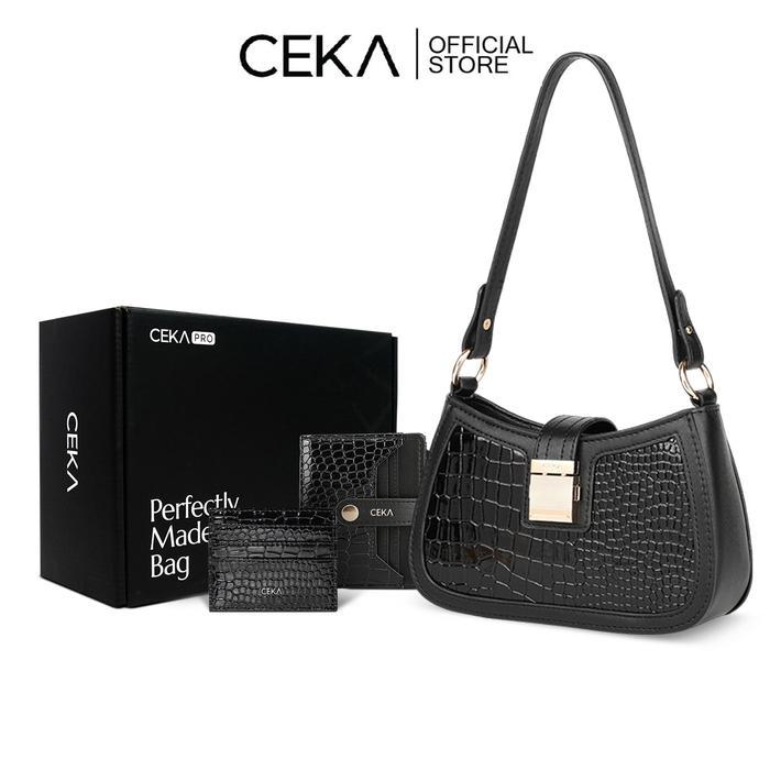Ceka Pro Tas Shoulder Bag Wanita Handbag Original Branded Paket Hemat Hampers - Laila Gift Set