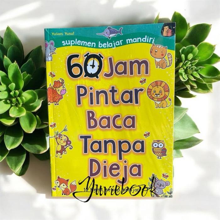 Buku 60 JAM PINTAR BACA Tanpa Dieja FULL COLOUR ORIGINAL BESAR majalah belajar