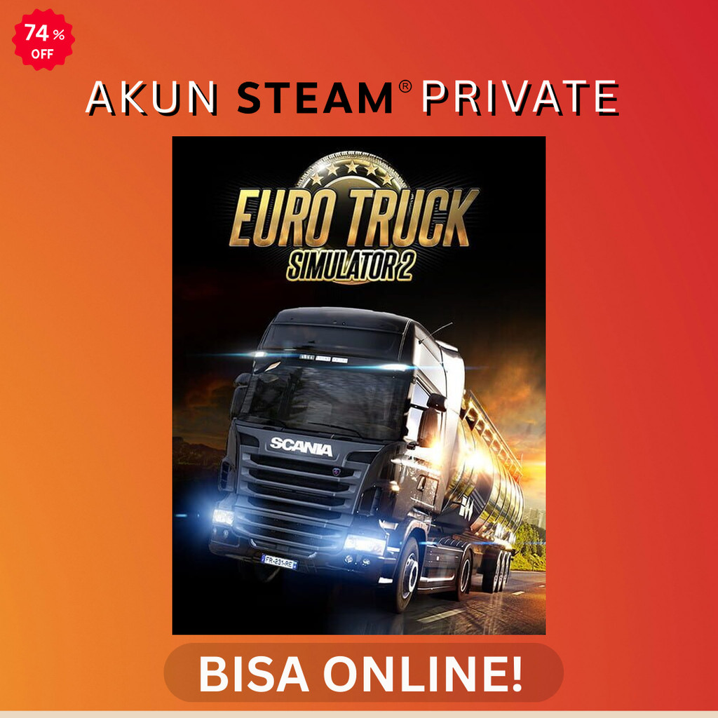 Euro Truck Simulator 2 - Steam PC Original - Akun Private Online
