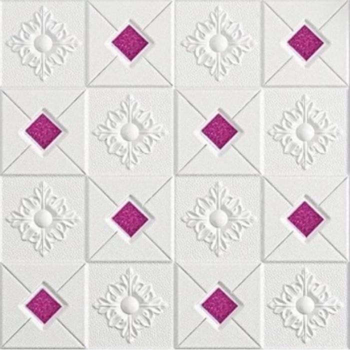 MNTB" WALLPAPER DINDING 3D FOAM STICKER DEKORASI DINDING MOTIF BATIK MODERN