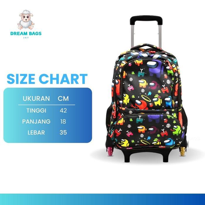 Best Seller Tas Trolley Anak Laki Laki Roda 3 - Tas Koper Anak Sd Import Original