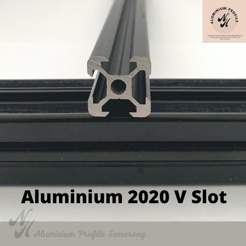 Aluminium Profile 2020 Series V Slot Black /Per 1 Meter