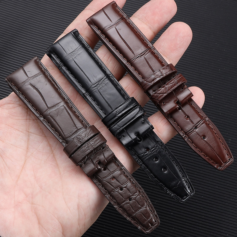 20mm 21mm 22mm Crocodile skin Watch Band Replacement for IWC Portugieser Porotfino Family PILOT'S
