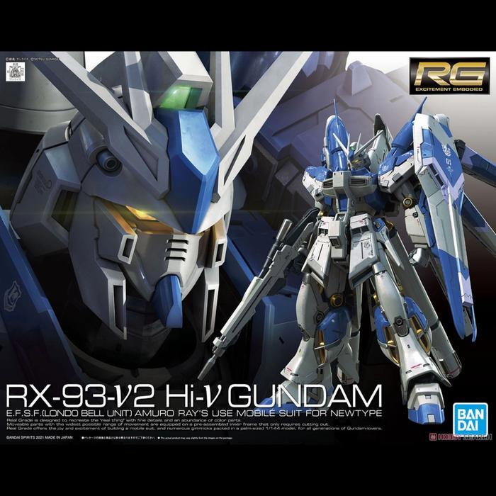 MURAH Bandai RG 1/144 Rx-93-V2 hi V nu Gundam