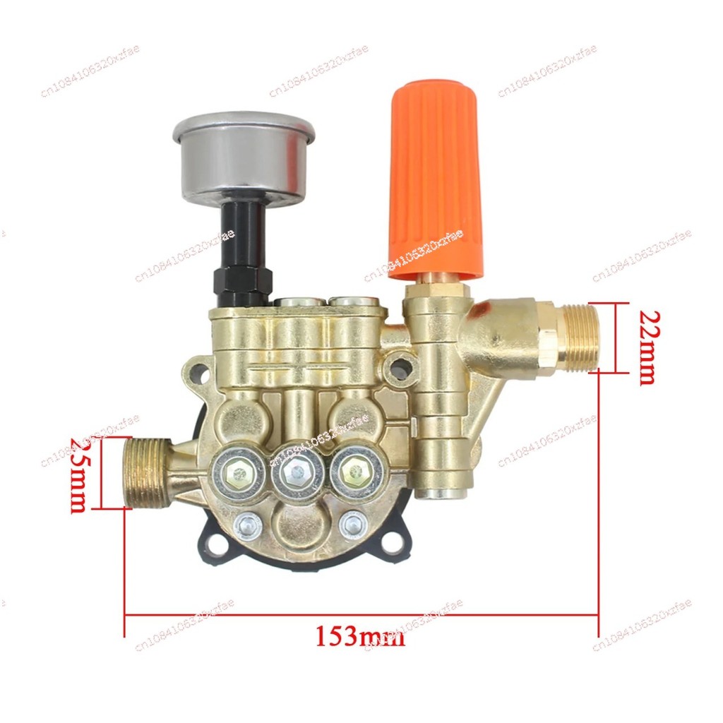 For Household Car Washer 220V Pressure Washer Water Pump Head Assembly Pressure Washer Cylinder Head