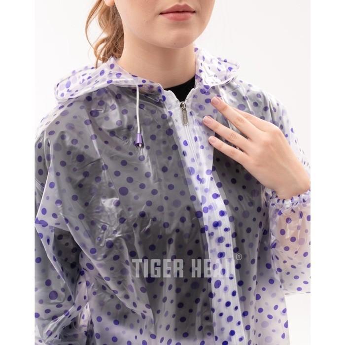 Jas Hujan Mantel Mantel Hujan Setelan Baju Celana Dewasa Pria Dewasa Tiger Head Bubble Anti Rembes