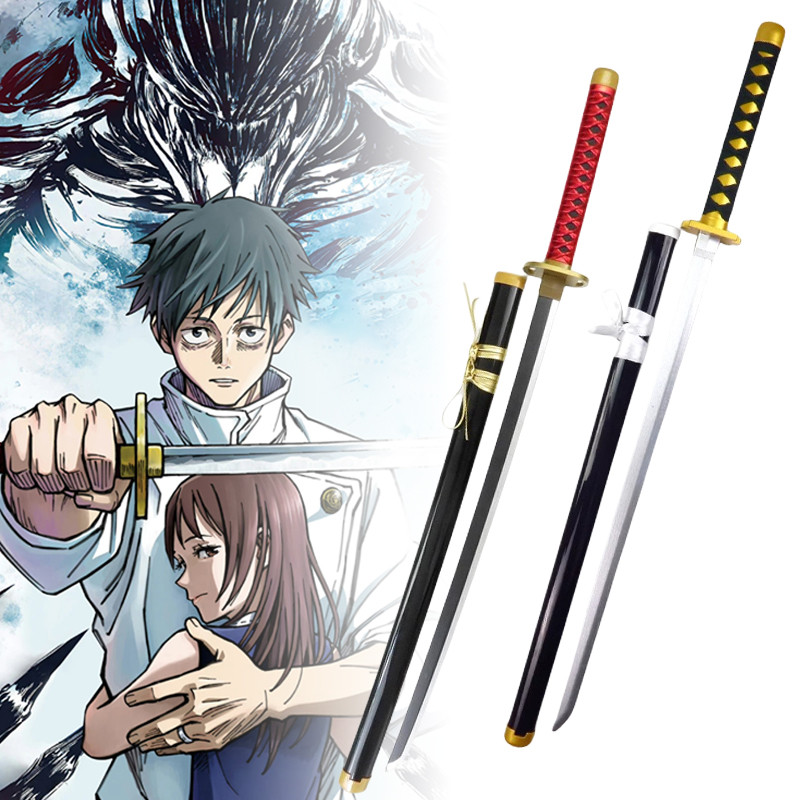 JUAL  104cm Okkotsu Yuta Katana Jujutsu Kaisen Cosplay Prop Sword Ninja Knife Real Sized Japanese Ka