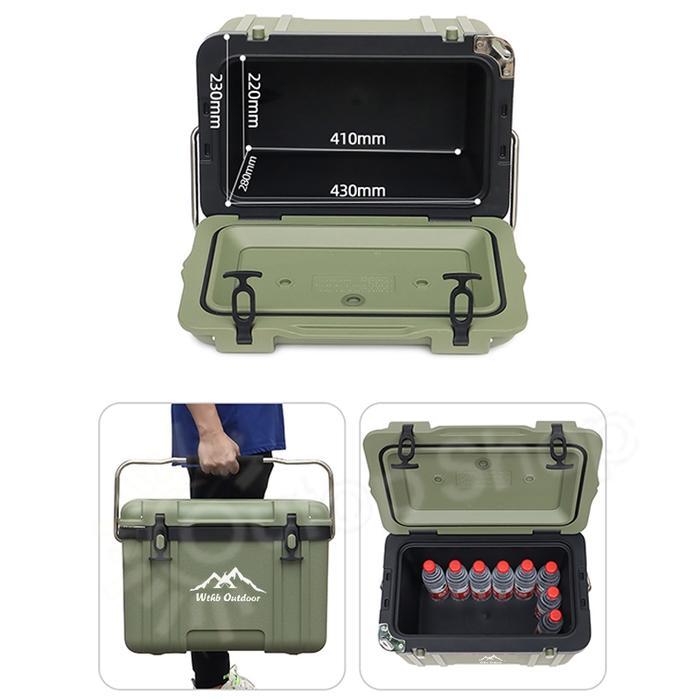 maniz WthbCooler Box 40L Container Box Cooler Box Outdoor Ukuran Besar Picnic Cooler Plastik