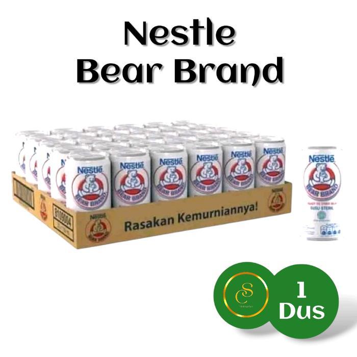 Bear Brand Susu Beruang 189ml 1 krat isi 30 pcs Milk Minuman Kaleng Gratis Ongkir