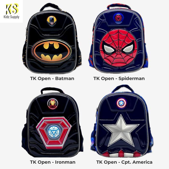 Tas Ransel Sd Tk Anak Laki Laki Gambar Spiderman Captain America Mario