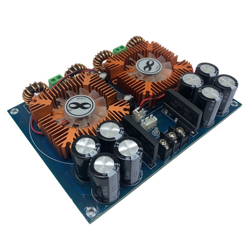 PROMO   XH-M254 High Power TDA8954TH Dual Core Digital Amplifier Board With Fan 420Wx2 Audio Amplifi