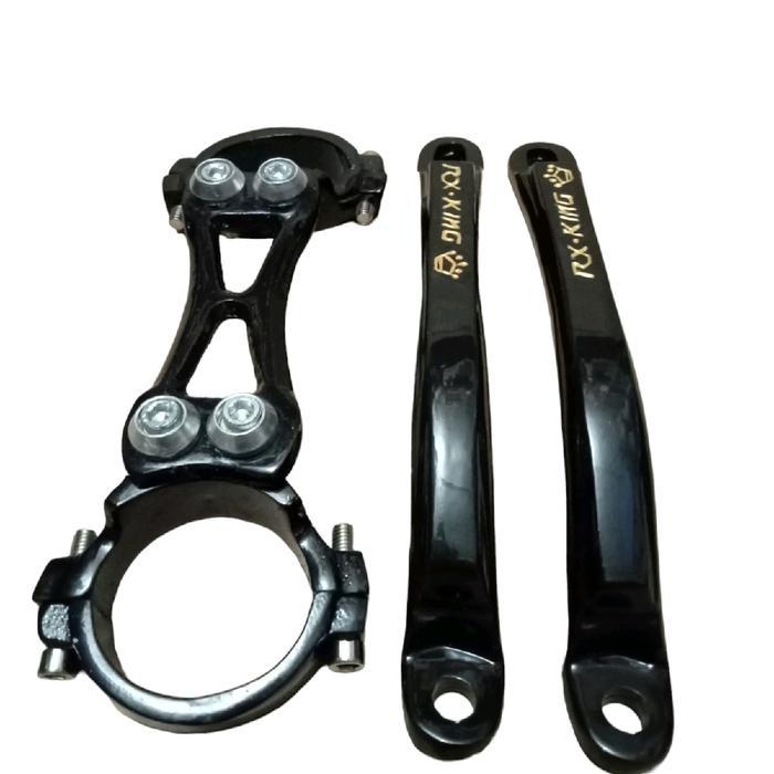 Unik Set Borgol Shock Depan Rx-King Set Behel Samping Model Tk Pro Full Hitam Rx King New Rx King