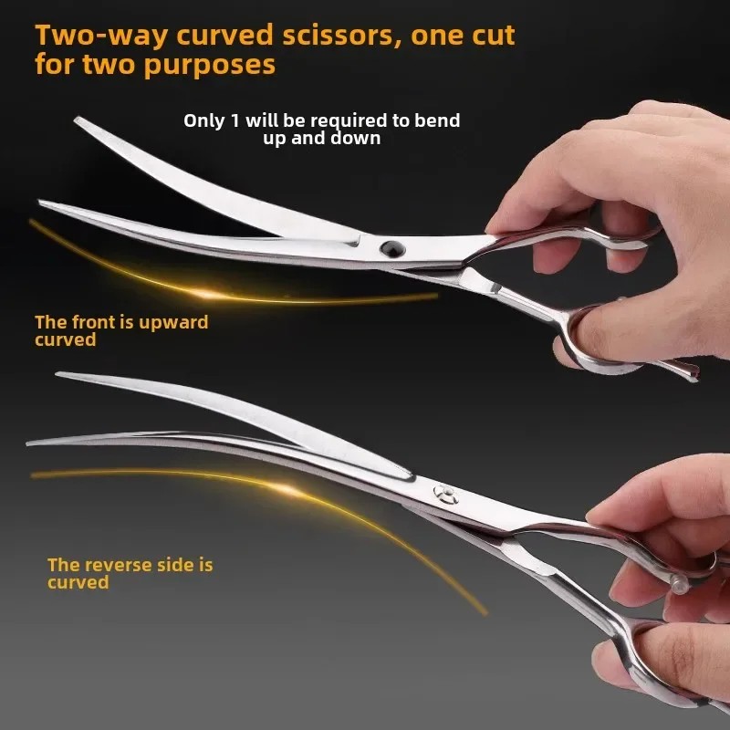 Pet Grooming Scissors Dog Hair Tool Set Professional Trimming Scissors Bent Scissors Haircutting Pet