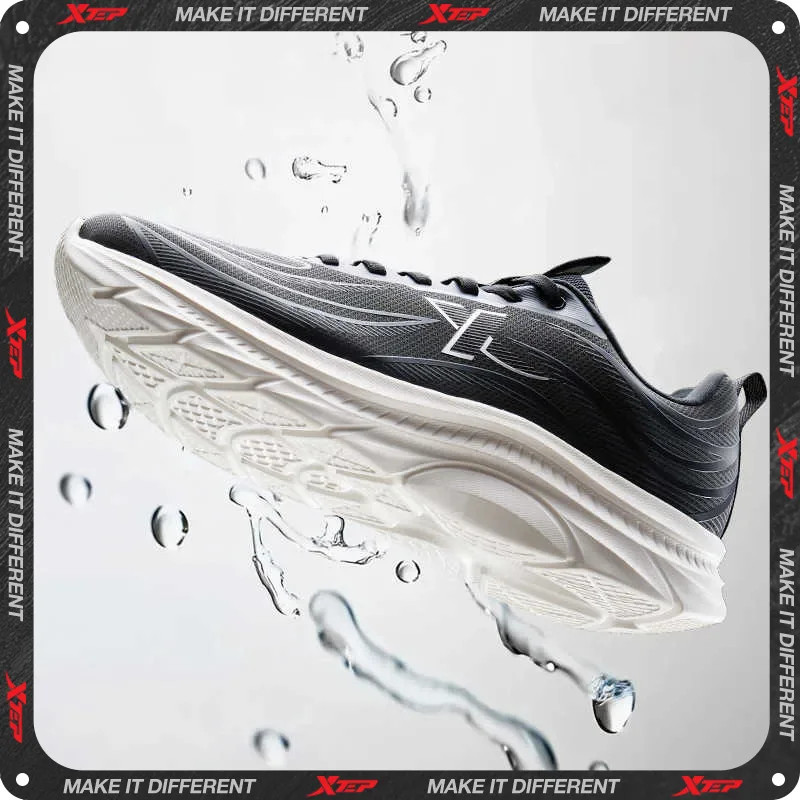 Xtep Running Shoes Male Soft Lightweight Cushioning Wear-Resistant Sneakers Breathable Rebound