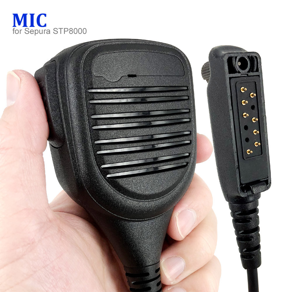 MIC Speaker Microphone For Sepura STP8000 STP9000 STP8030 STP8035 STP8038 Two Way Radio Walkie Talki
