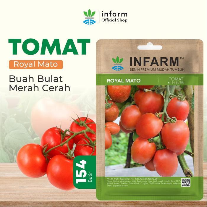 INFARM - Benih Unggul Buah Tomat Bulat, Benih Buah Royalmato Bulat Unggul Bibit Buah Tomat Bulat