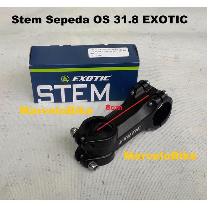 Stem Tiang Stang Sepeda Mtb Fixie Roadbike 31.8Mm / 28.6Mm Os Exotic E299