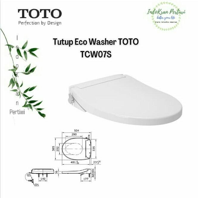 TOTO Eco Washer TCW07S / Tutup Closet TOTO Tcw07s Eco Washer