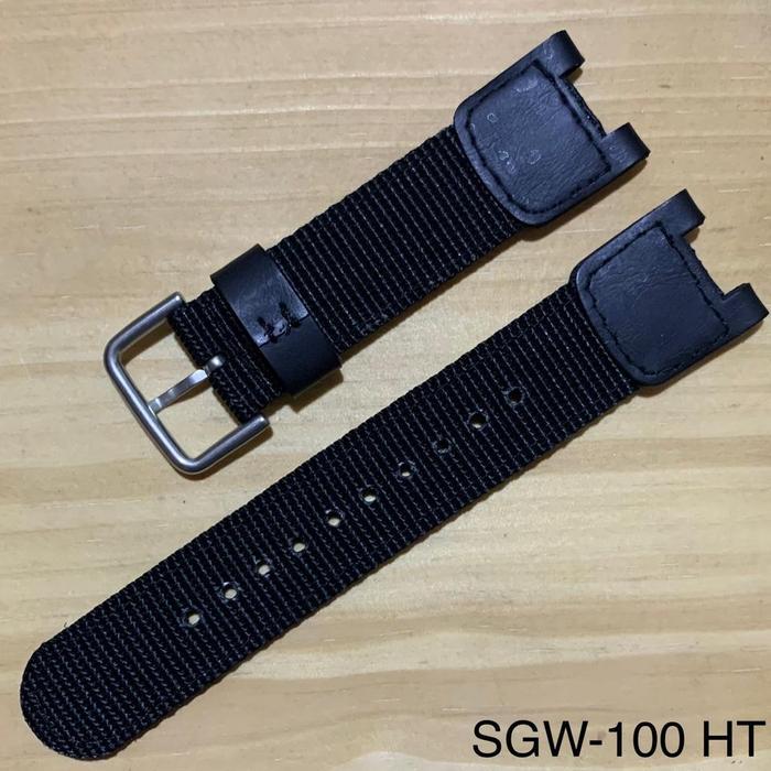 Tali Jam Tangan Casio OutGear - Tali Jam Kanvas Casio SGW-100 Black