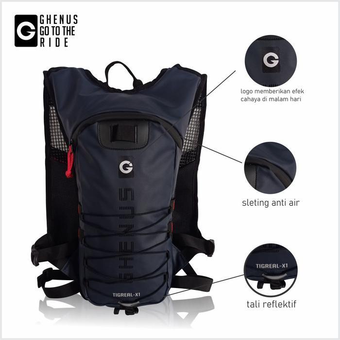 Premium Ghenus Tas Trabas Trail Adventure Hydropack Sepeda Lari Running Mtb Original