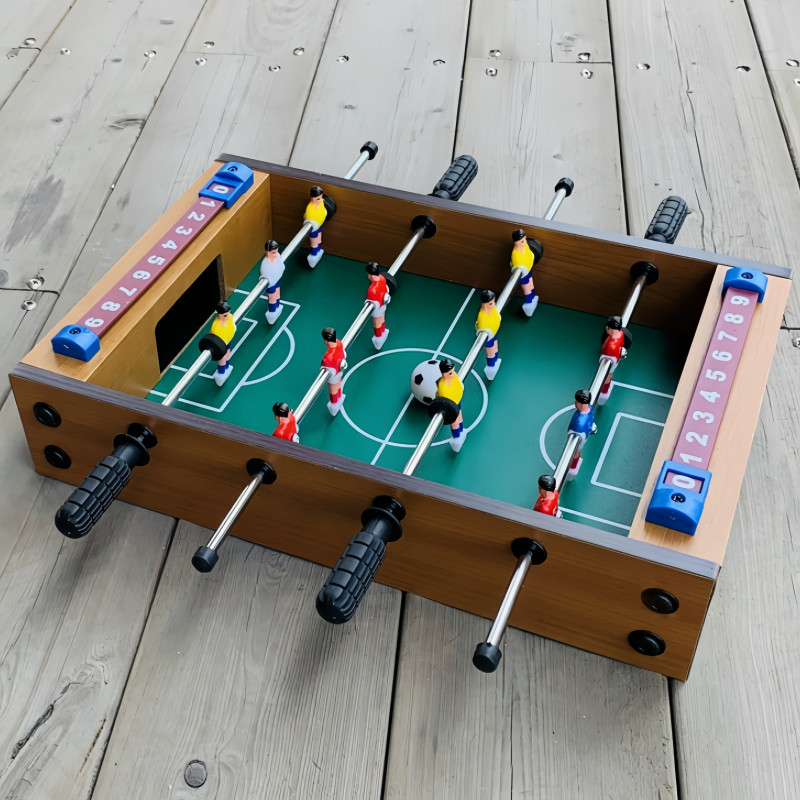 Mini Wooden Table Football Game Soccer Toy Kids Childrens Portable Foldable Indoor Outdoor Camping