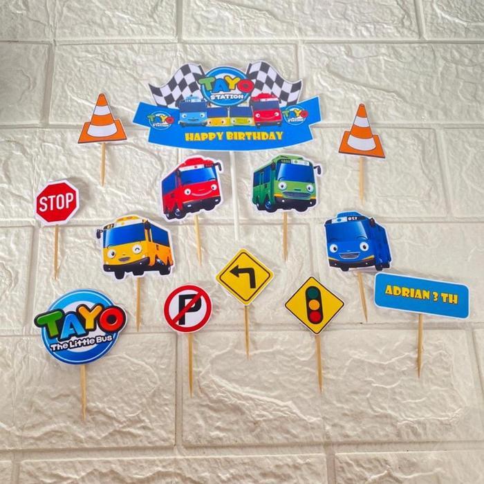 Topper Ulang Tahun Tayo / Topper Cake Tayo