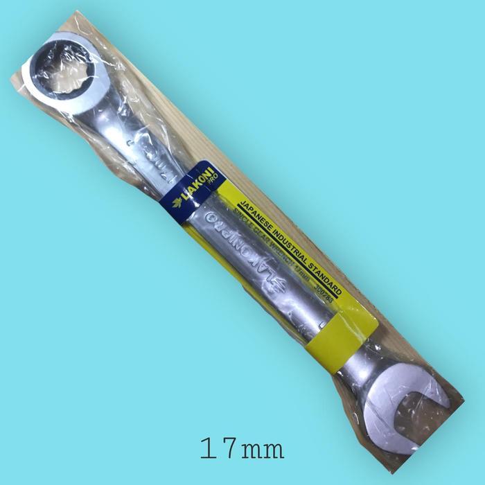 Lakoni Kunci Ring Pas Panjang Ratchet 17 mm