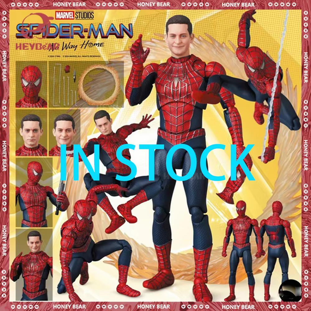 New Mafex No.241 Tobey Maguire Spider Man No Way Home Friendly Neighborhood Spider Man Anime Action