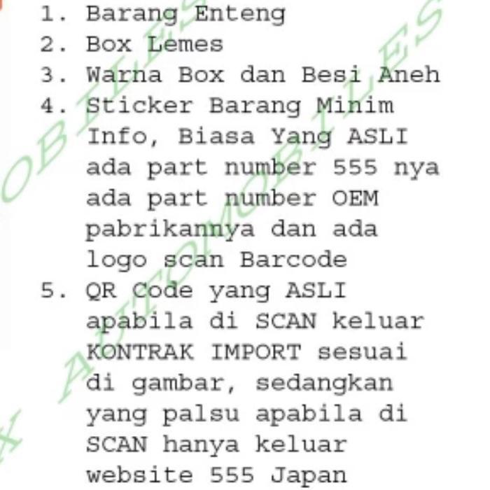 Paket Tie Rod Long Tie Rod Link Stabil Avanza Xenia 555 Japan Original