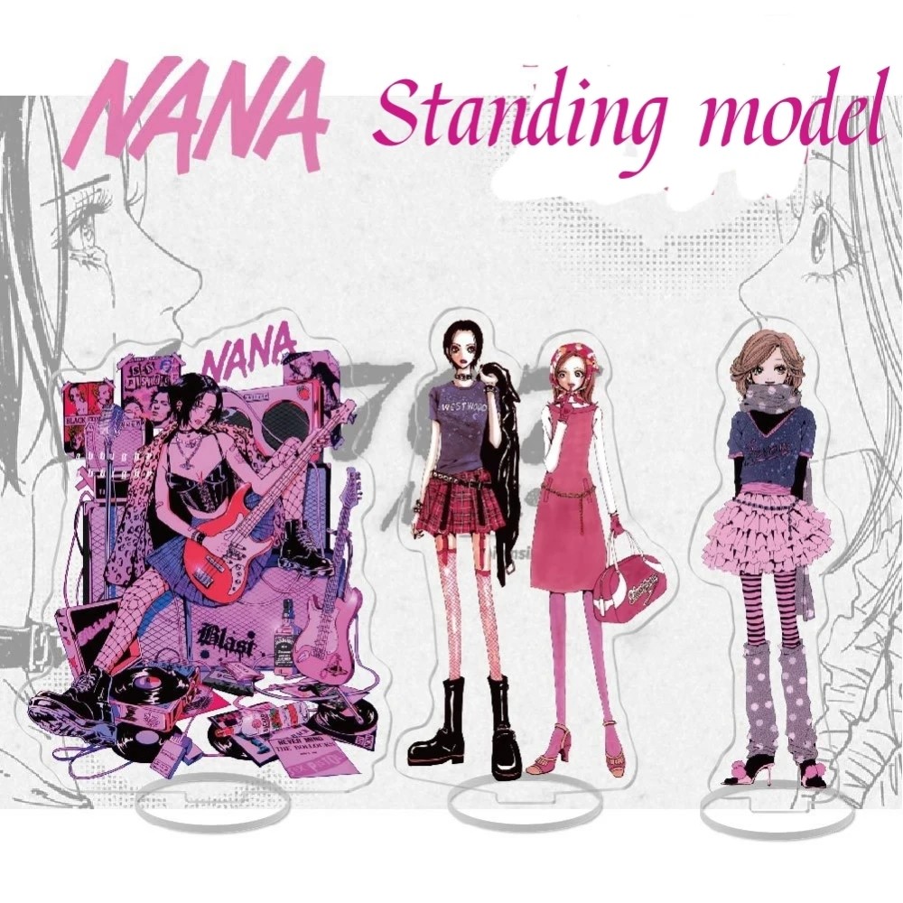 Nana Black White Manga Acrylic Stand Oosaki Nana Komatsu Hachi Okazaki Shinichi Anime Keychain